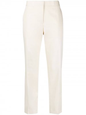 Укороченные брюки с завышенной талией Jil Sander. Цвет: белый