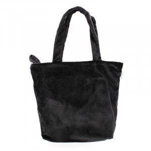 Женская черная сумка из искусственного меха TOM TAILOR