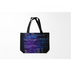Сумка-шоппер / 46х35 см Программисты Принты для программистов BIOS CODE Burnettie. Цвет: мультиколор