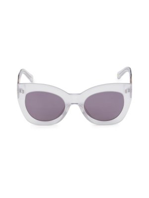 Солнцезащитные очки «кошачий глаз» Northern Lights 51MM , белый Karen Walker