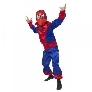 Карнавальный костюм «Человек-паук», текстиль, размер 28, рост 110 см Батик. Цвет: синий/красный