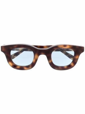 Солнцезащитные очки черепаховой расцветки Thierry Lasry. Цвет: коричневый