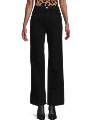 Широкие джинсы с высокой посадкой Nadege , черный Isabel Marant
