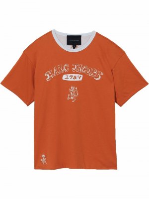 Двусторонняя футболка Reversible с логотипом Marc Jacobs. Цвет: оранжевый