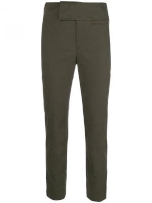 Укороченные брюки чинос Isabel Marant. Цвет: зелёный