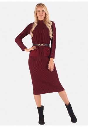 Вязаное платье , бордовый Margo collection