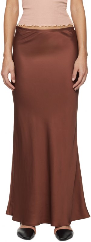 Коричневая длинная юбка Dydine , цвет Dark brown Baserange