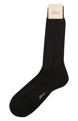 Шелковые носки Brioni. Цвет: чёрный