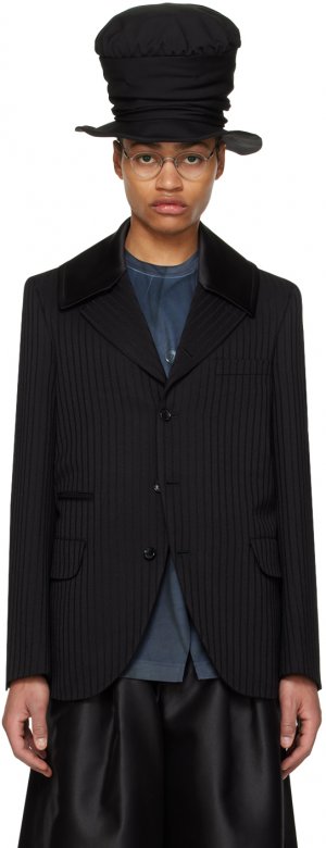 Черный полосатый пиджак Comme Des Garcons Garçons