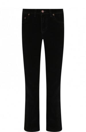 Укороченные расклешенные джинсы Saint Laurent. Цвет: черный