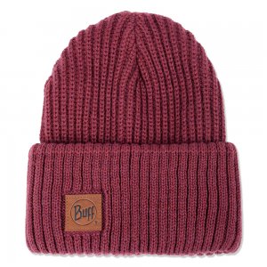 Шапка Knitted Hat Rutger Buff. Цвет: бордовый