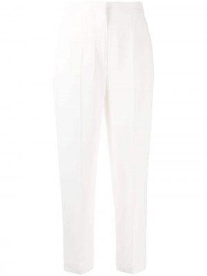 Укороченные брюки с завышенной талией Alexander McQueen. Цвет: белый