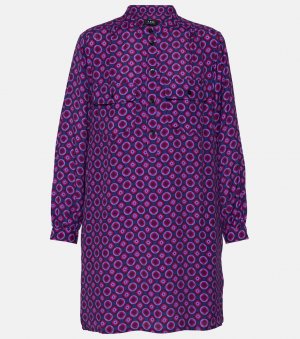 Платье-рубашка mathilde с принтом , фиолетовый A.P.C.