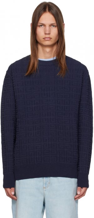 Темно-синий свитер 4G Темный Givenchy