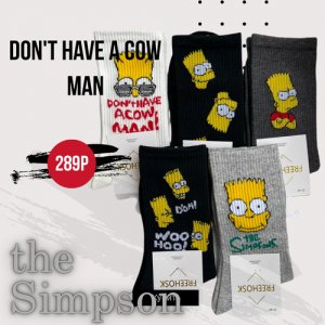 Носки , размер 37-41, черный The Simpsons. Цвет: серый