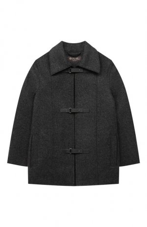 Кашемировое пальто Loro Piana. Цвет: серый