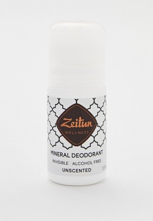 Дезодорант Zeitun натуральный минеральный Нейтральный, шариковый без запаха, для чувствительной кожи, 50 мл. Цвет: прозрачный