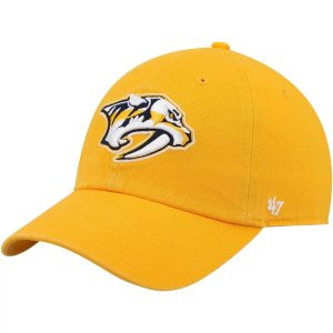 Мужская регулируемая шляпа '47 Gold Nashville Predators Clean Up 47 Brand
