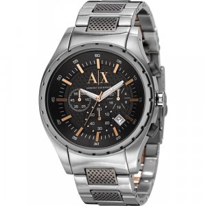 Наручные часы , черный, серебряный Armani Exchange. Цвет: черный/серебристый/серебристый-черный