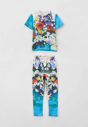 Костюм Artograph с легинсами картиной Марины Березиной Ситцевое платье. Цвет: разноцветный