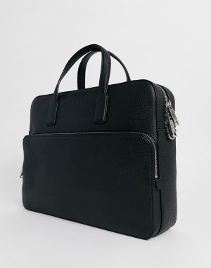 Черная кожаная сумка для ноутбука и документов Crosstown-Черный BOSS