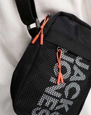 Черная сумка через плечо с логотипом Jack & Jones