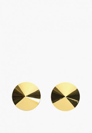 Наклейки на грудь LeFrivole металлические золотые, пэстисы, d 5 см, 1 пара. Цвет: золотой