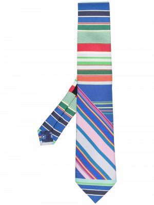 Шелковый галстук Striped Jacquard ETRO. Цвет: синий