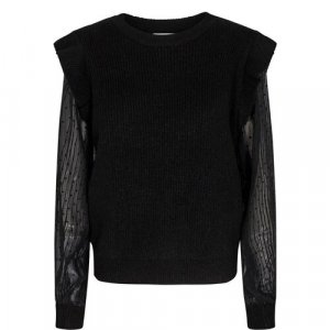 Пуловер , размер S, черный NUMPH. Цвет: черный