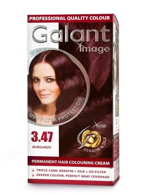 Cтойкая крем-краска для волос GALANT 3.47 бургундский, 115 мл., (Болгария) Image. Цвет: зеленый