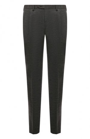 Шерстяные брюки Corneliani. Цвет: серый