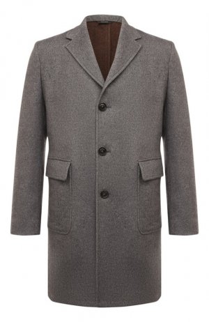 Пальто из кашемира и шелка Colombo. Цвет: серый