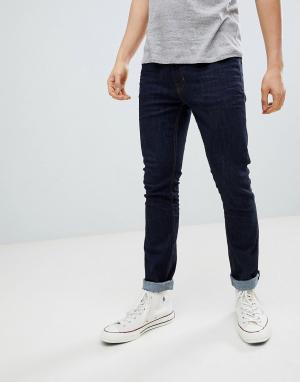 Выбеленные джинсы скинни Burton Menswear. Цвет: синий