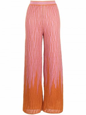Расклешенные брюки M Missoni. Цвет: оранжевый