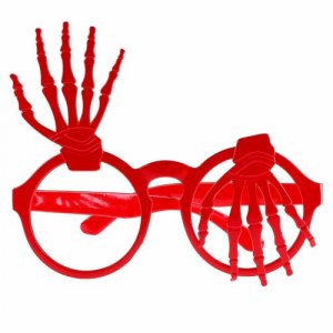 Карнавальные очки Руки, цвет красный ЛАС ИГРАС