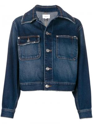 Укороченная джинсовая куртка Current/Elliott. Цвет: синий
