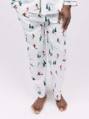 Пижамные брюки с принтом Whistler Ski , белый/мульти Cyberjammies