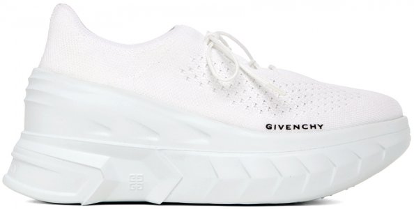 Белые кроссовки на танкетке Marshmallow Givenchy