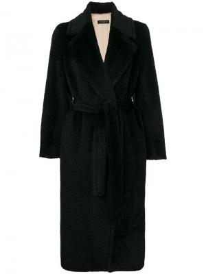 Пальто Greta в стилистике халата Antonelli. Цвет: черный