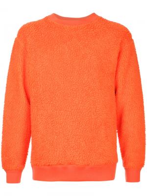 Фактурный свитер с круглым вырезом H Beauty&Youth. Цвет: жёлтый и оранжевый