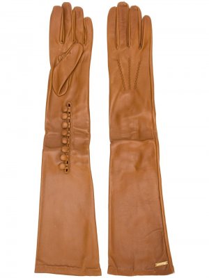Длинные перчатки Dsquared2. Цвет: коричневый
