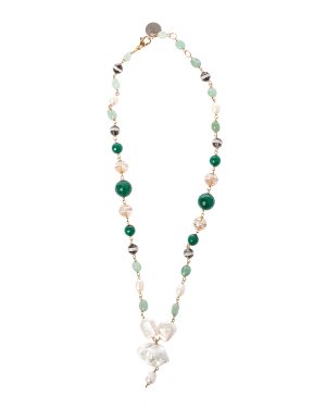 Ожерелье Marina Fossati. Цвет: зеленый+белый+сиреневый
