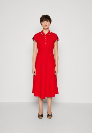 Летнее платье Polo Dress , цвет fierce red Tommy Hilfiger