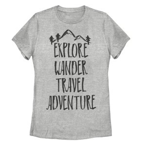 Детская футболка Explore Wander Travel Adventure Mountain с графическим рисунком Unbranded