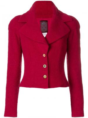 Пиджак с широкими отворотами John Galliano Pre-Owned. Цвет: красный