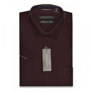 Рубашка , размер 40 ворот/176-182, бордовый Imperator. Цвет: бордовый