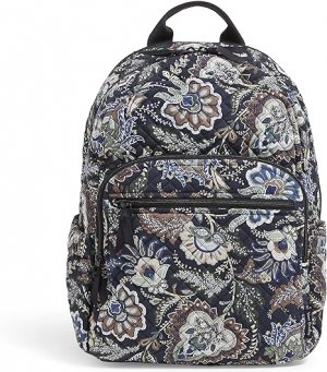 Женский хлопковый рюкзак Campus, темно-синий камуфляж Vera Bradley