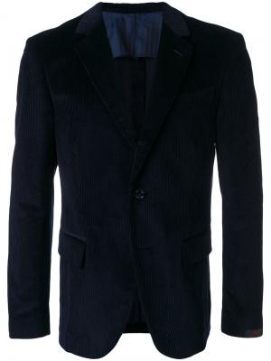Классический пиджак Mp Massimo Piombo. Цвет: синий