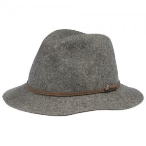 Шляпа , размер 55, серый Herman. Цвет: серый