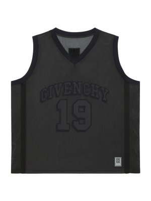Баскетбольная футболка из сетки с логотипом , черный Givenchy